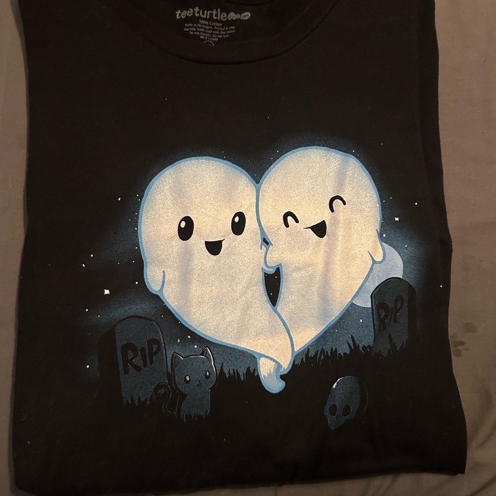 Black Ghost Graphic Mens Shirt